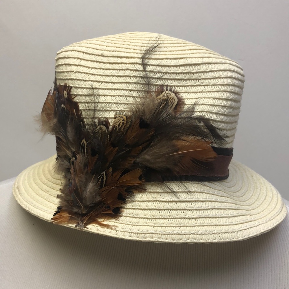 Antonio Melani Natural Fibres Hat Cream New